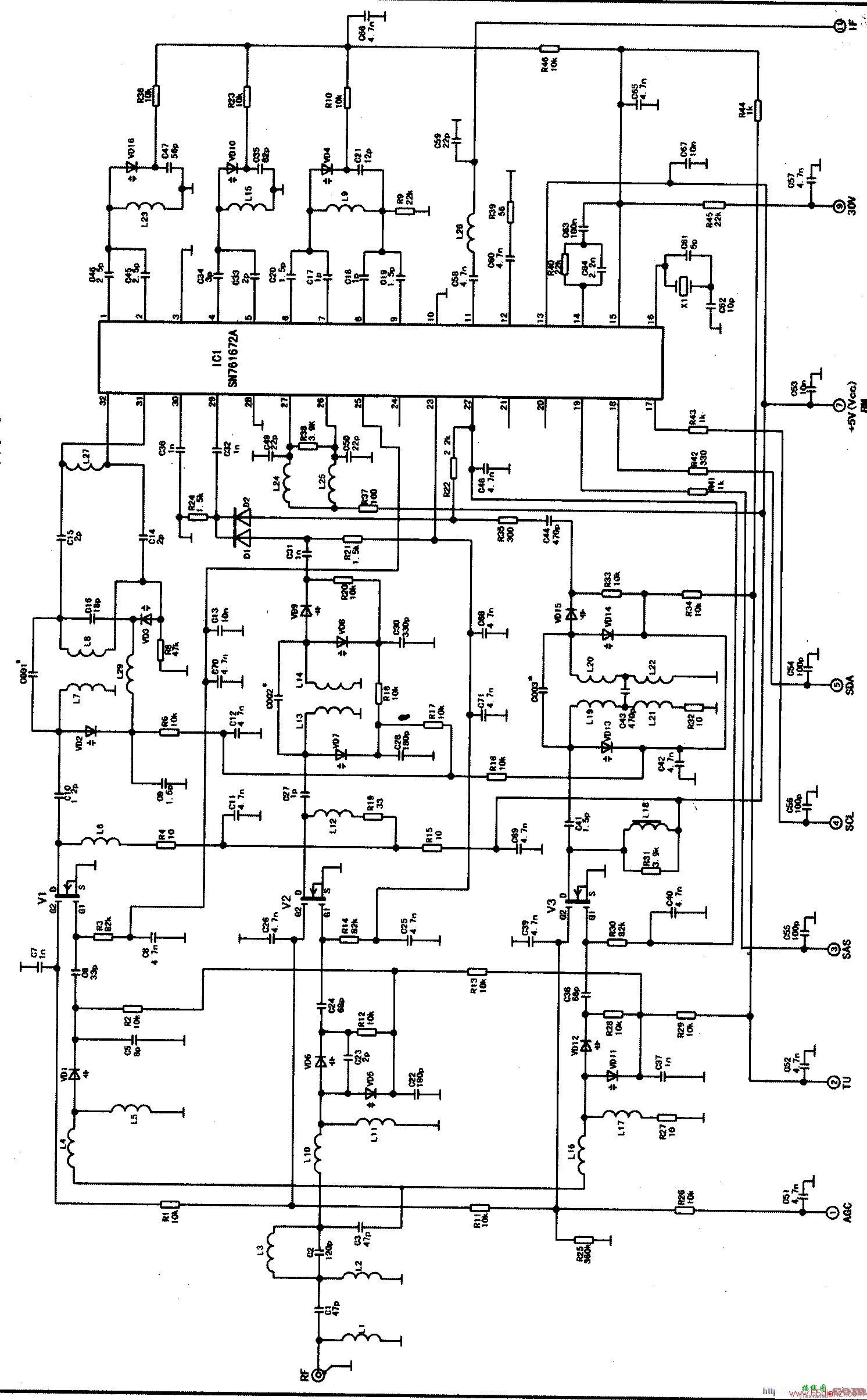 ETA-SF03/1电子调谐器电路图  第1张