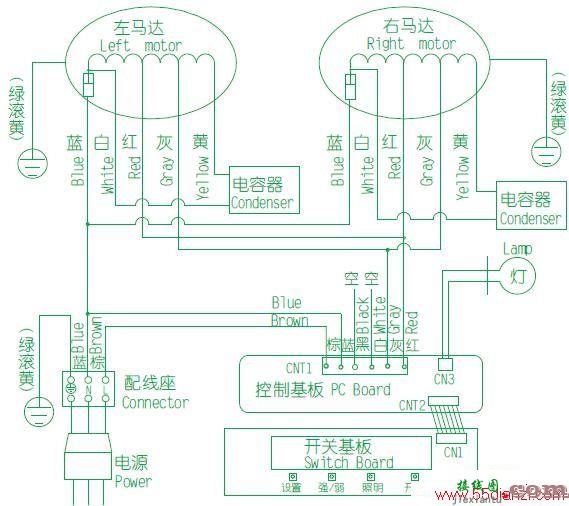 樱花CXW-150-49中式吸油烟机电路图  第1张