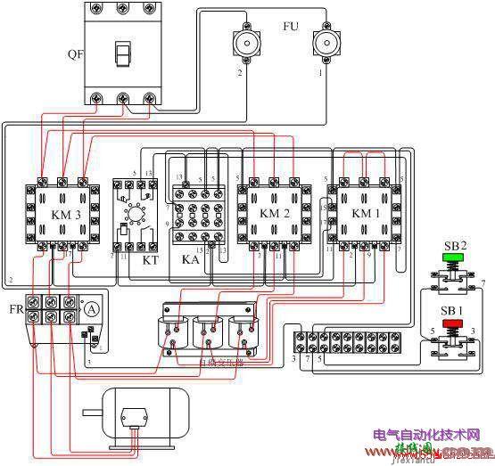 电动机自耦降压启动自动控制电路图及常见  第2张