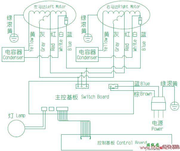 樱花SCR-3690GN中式吸油烟机电路图  第1张