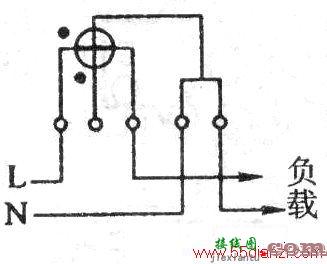 单相电能表电压连接片打开或接触不良接线示例  第1张