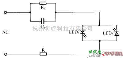 基础电路中的最简单的电容降压电路图  第1张
