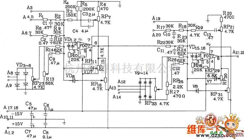 基础电路中的KJT1调节控制板电路原理图  第1张
