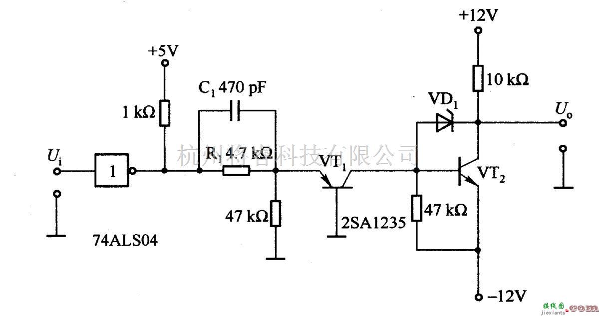 基础电路中的1·54  TTL电平/±l2V电平的转换电路 第1张
