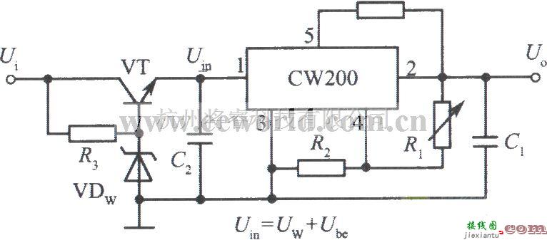 电源电路中的CW200组成的高输入电压集成稳压电源电路之二  第1张