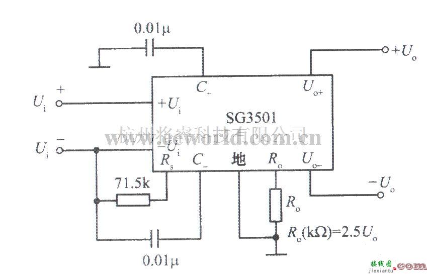 电源电路中的SG3501构成的可变双极性稳压电源  第1张