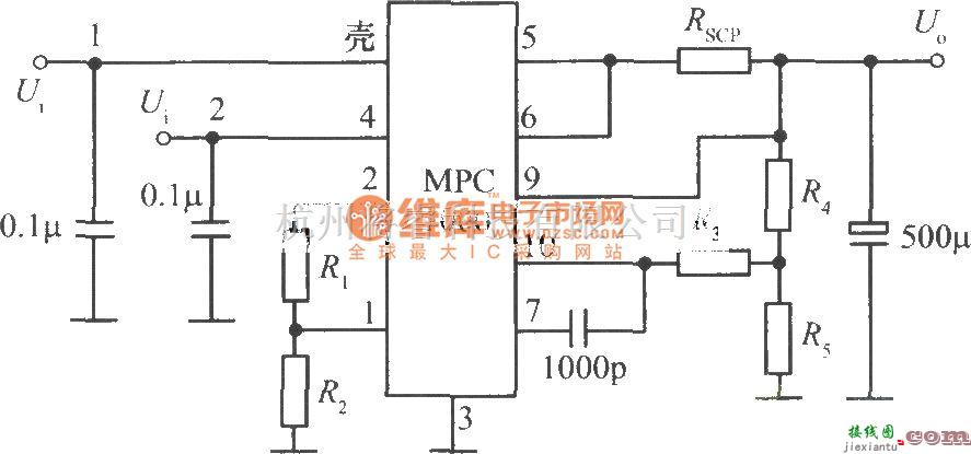 电源电路中的MPC1000构成的2～35V、10A可调稳压电源  第1张