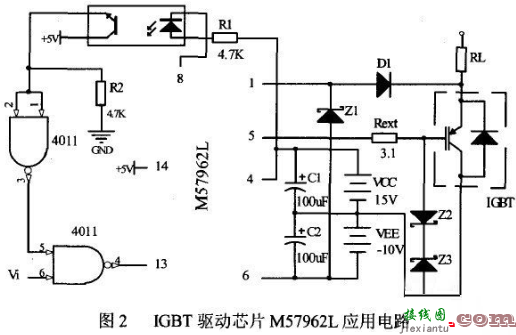 基于IGBT模块驱动器M57962L的驱动电路详解  第2张