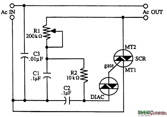 双向晶闸管电机控制电路  第1张
