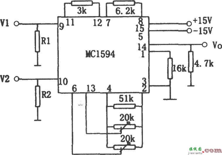 交流电压乘法器(MC1594)  第1张