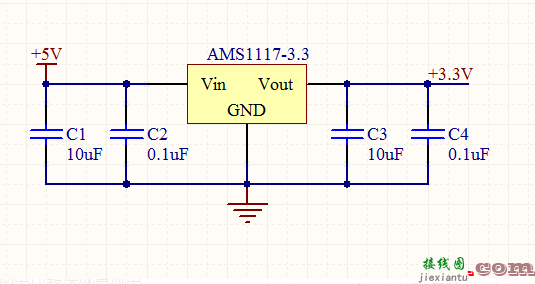 ams1117-3.3接线原理以及如何接线  第1张