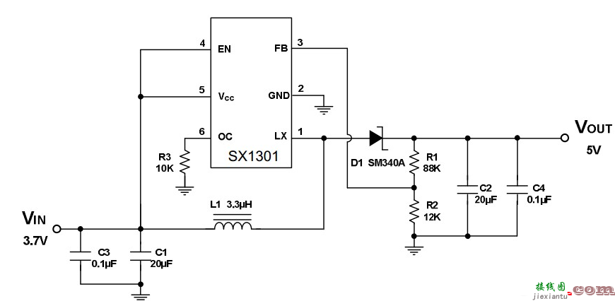采用SX1301蓝牙音箱硬件电路设计  第1张