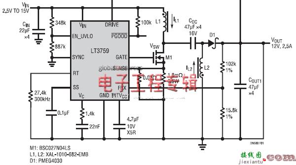 LT3759 DC/DC开关电源控制器设计要点  第1张