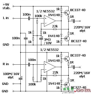 NE5532标准线性前置放大器IC电路特点及应用原理图介绍  第4张