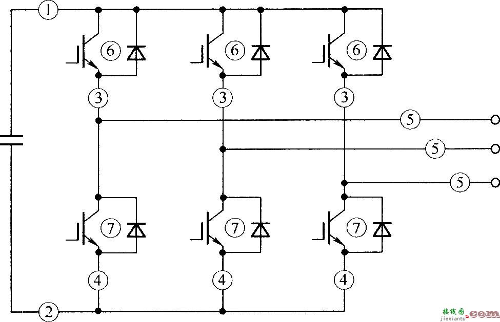 电压型逆变器故障电流的检测点  第1张