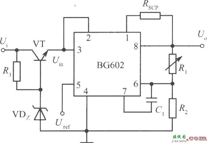 高输入电压集成稳压电源电路之一(BG602)  第1张