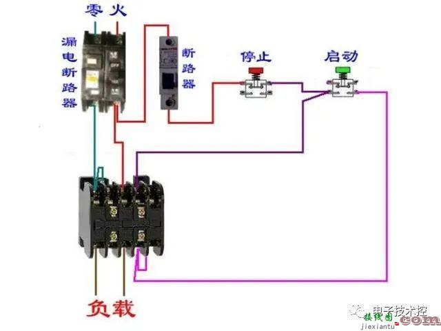 电工电路图，接线不求人--断路器、接触器控制回路  第7张
