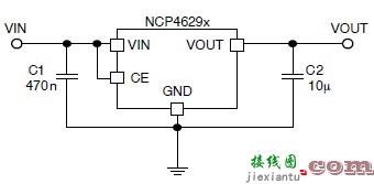 使用 NCP4629 低压差稳压器的 12V DC 500mA  第1张