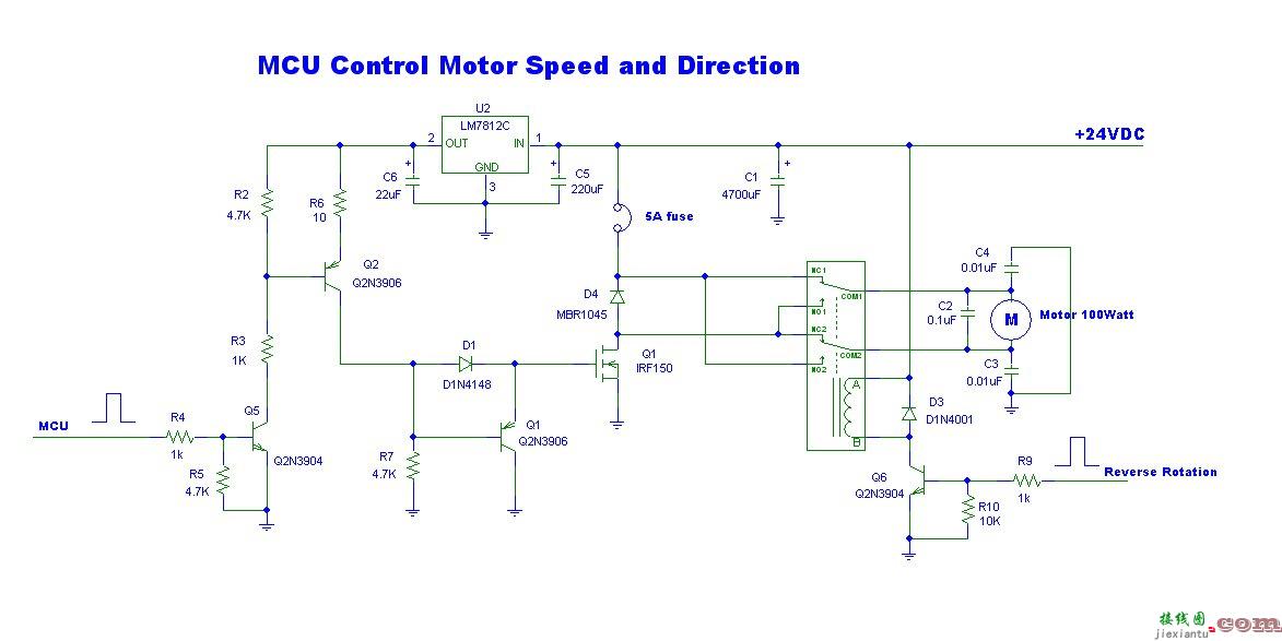 MCU 控制电机速度和方向  第1张