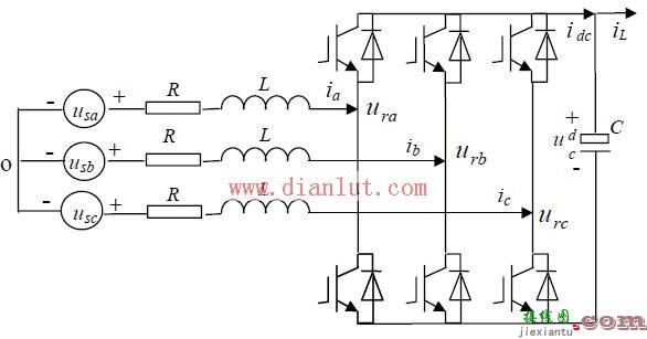 三相电压PWM整流器回路拓扑电路原理图  第1张
