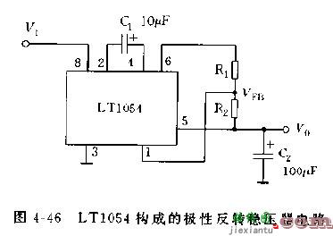 LT1054构成的转换器及稳压器电路图  第3张