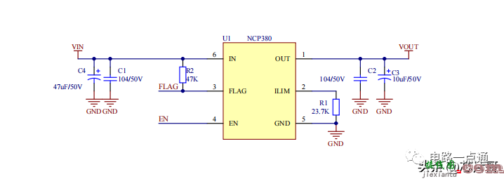 NCP380芯片：过流保护的电路方案  第2张