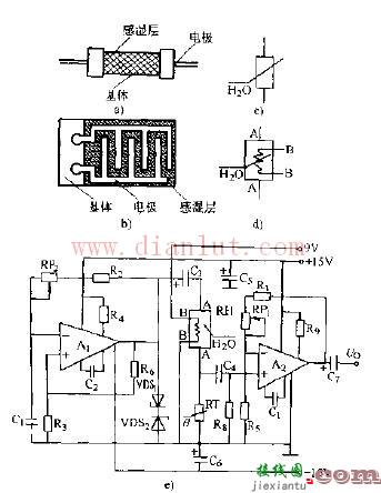 SM-C-I型湿度传感器电路原理图  第1张