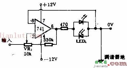 发光二极管调谐指示的原理及电路图  第1张