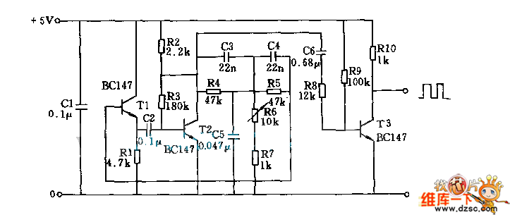 矩形液发生器(如图1．9)电路图  第1张