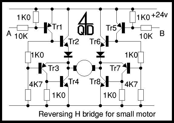 用于小型电机的 H 桥开关电路  第1张