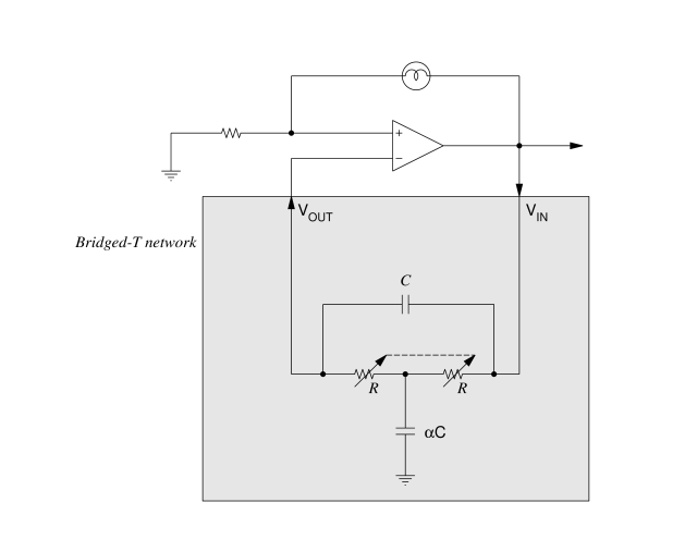 经典 RC 振荡器：Bridged-T 网络和 Wien 振荡器网络  第2张