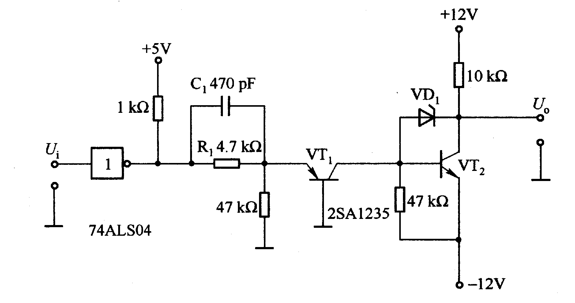 1·54  TTL电平/±l2V电平的转换电路 第1张