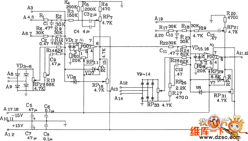 KJT1调节控制板电路原理图  第1张