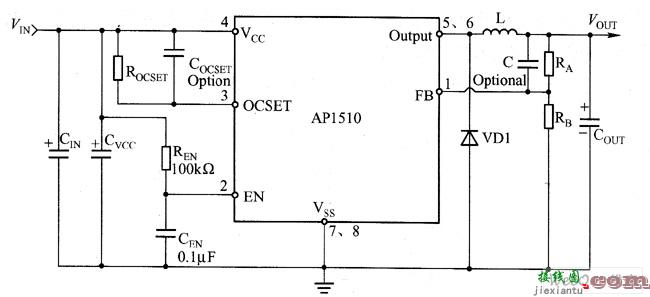 AP1510典型应用电路图  第1张