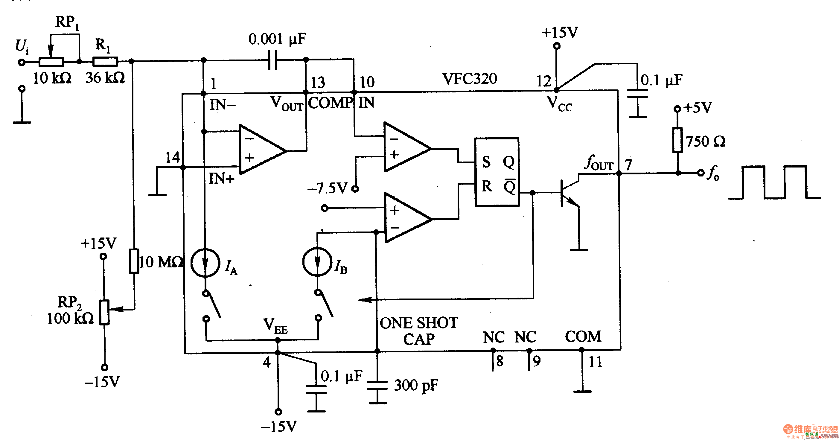 1·22  由VFC320等构成的电压/频率和频率/电压转换电路 第1张