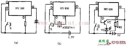 HY-100的应用电路原理图  第1张