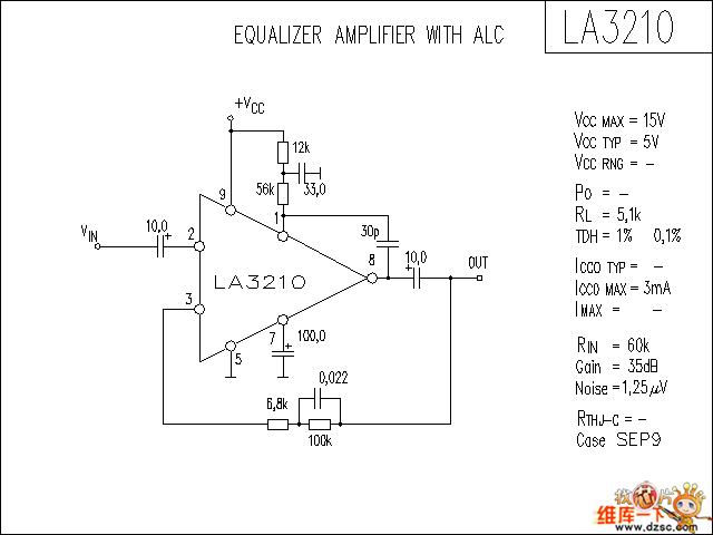 LA3210 音响IC电路图  第1张