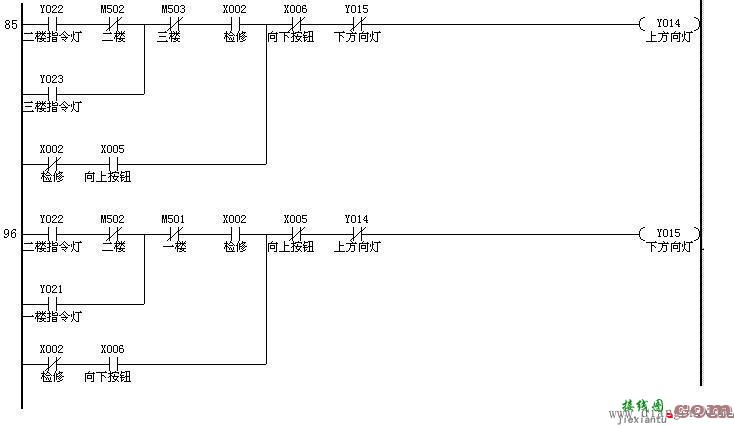双速电梯电气原理图及PLC安装接线图绘制  第7张