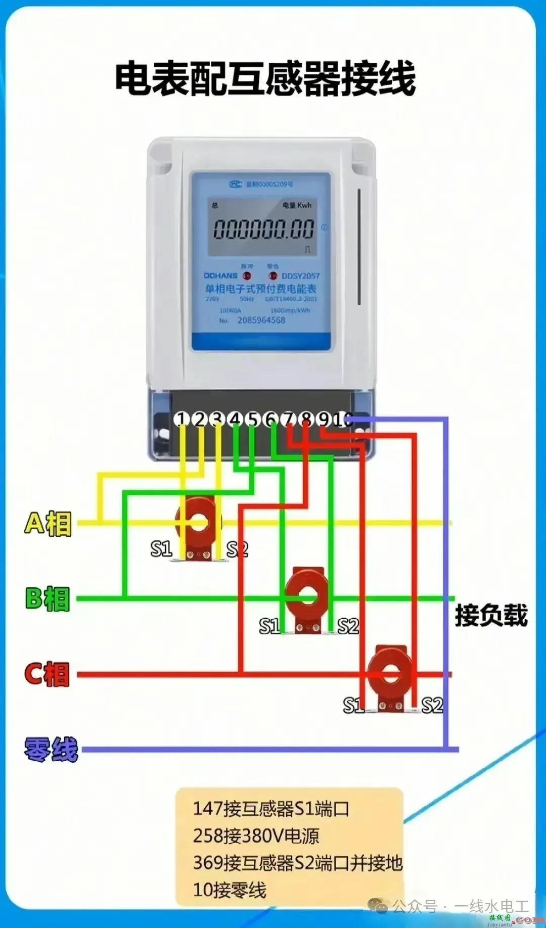 家用电表和商用电表的高清接线图与使用方法  第2张