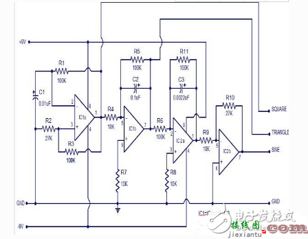 简易信号发生器电路图大全（八款简易信号发生器电路设计原理图详解） - 信号处理电子  第5张