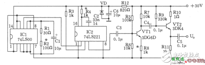 简易信号发生器电路图大全（八款简易信号发生器电路设计原理图详解） - 信号处理电子  第7张