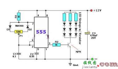 ne555调光电路图大全（五款模拟电路设计原理图详解） - 555集成电路大全  第3张